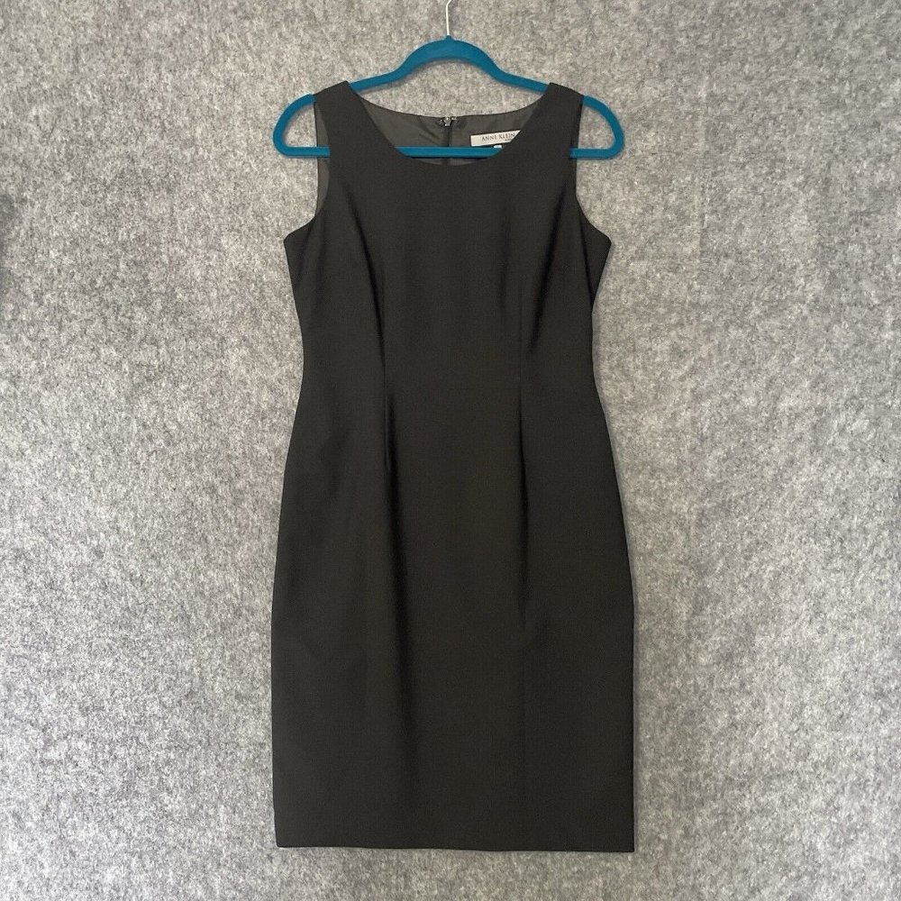 Anne Klein Women’s Black Slim Sleeveless Dress, Lined, Elegant Fit, Size 6